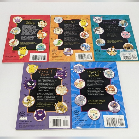 Pokémon Books #1-5 - Picture 5 of 8